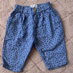Zara Kids Blue Polka Dot Pants